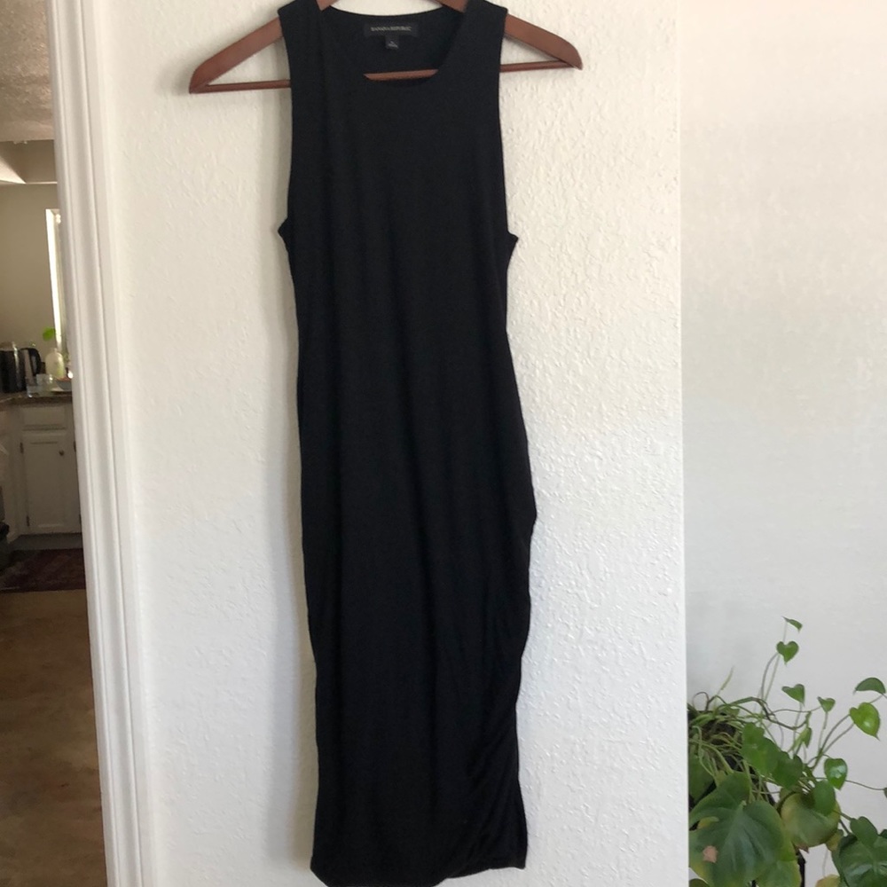 Ranched midi tank dress